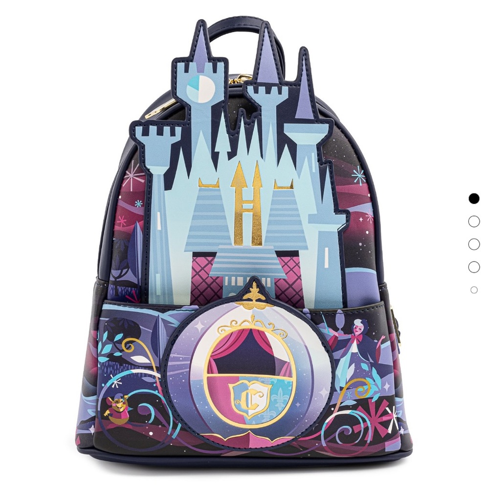 Disney Loungefly Cinderella castle mini backpack